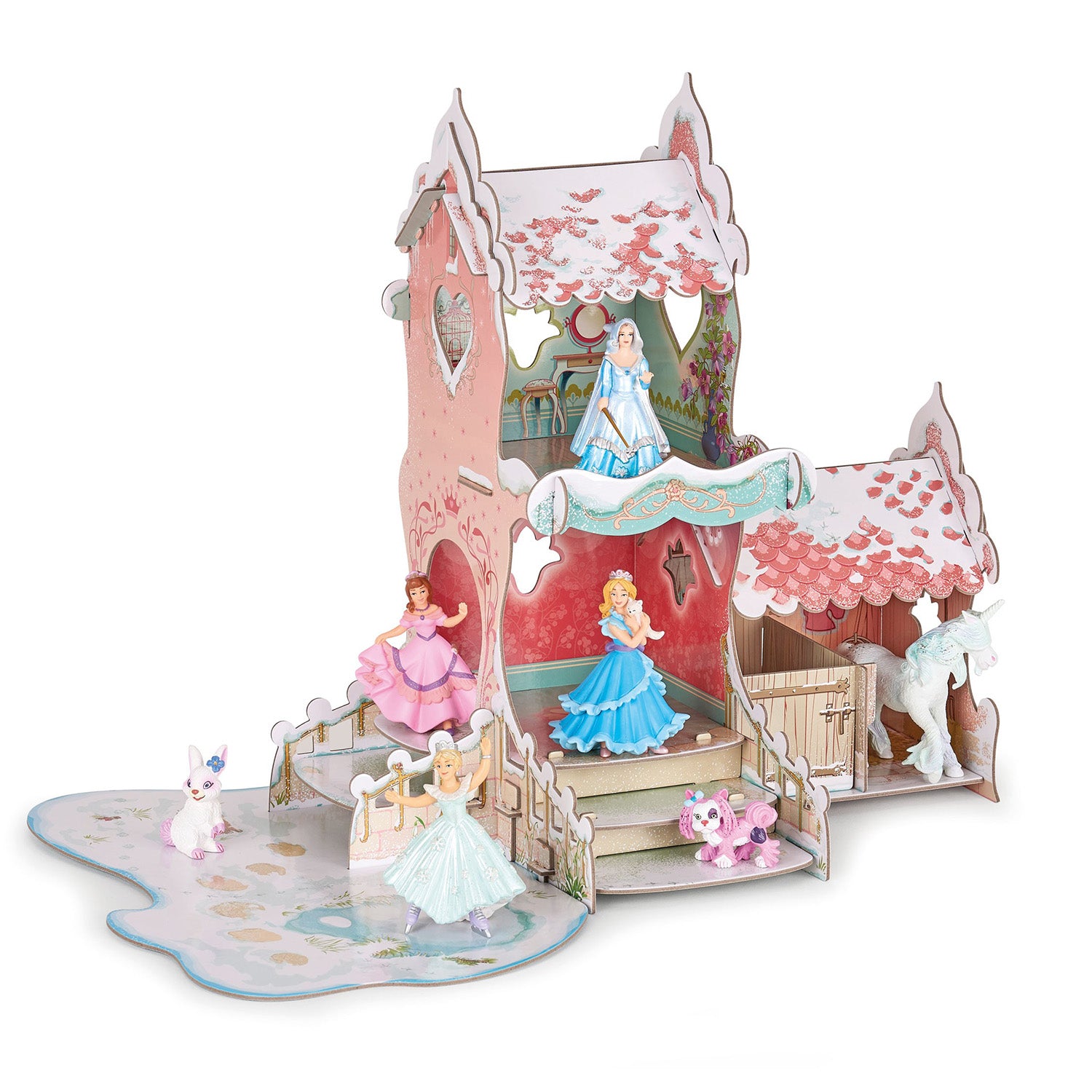 papo-enchanted-world-box-set-schloss-schnee-spielset image 1