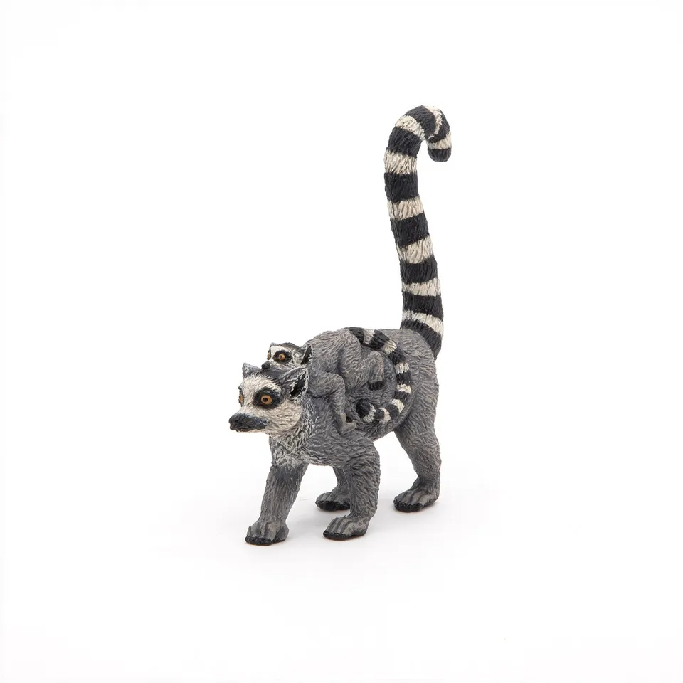 papo-wildlife-lemur-mit-baby-tierfigur-madagaskar image 1