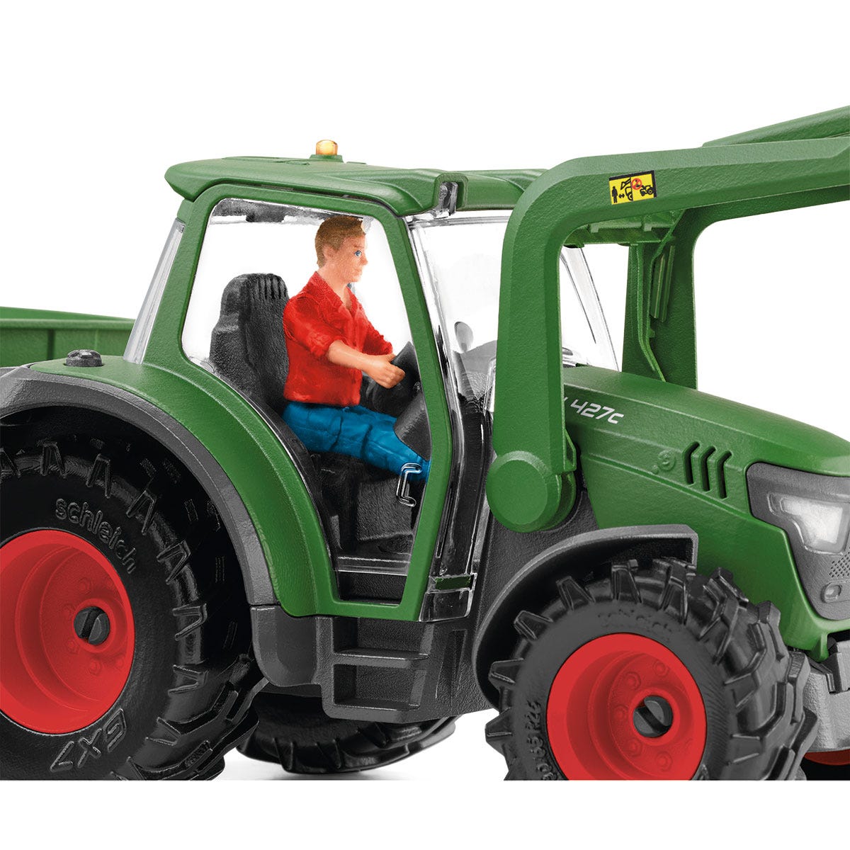 schleich-farm-world-traktor-mit-anh-nger-spielfahrzeug-42608 image 5