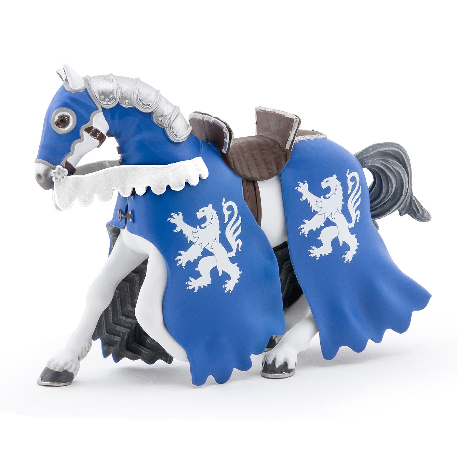 papo-medieval-l-wenritter-mit-lanzenpferd-figur image 1