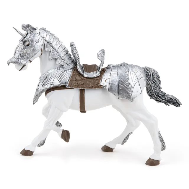 papo-medieval-gepanzerte-pferdefigur-streitross image 1