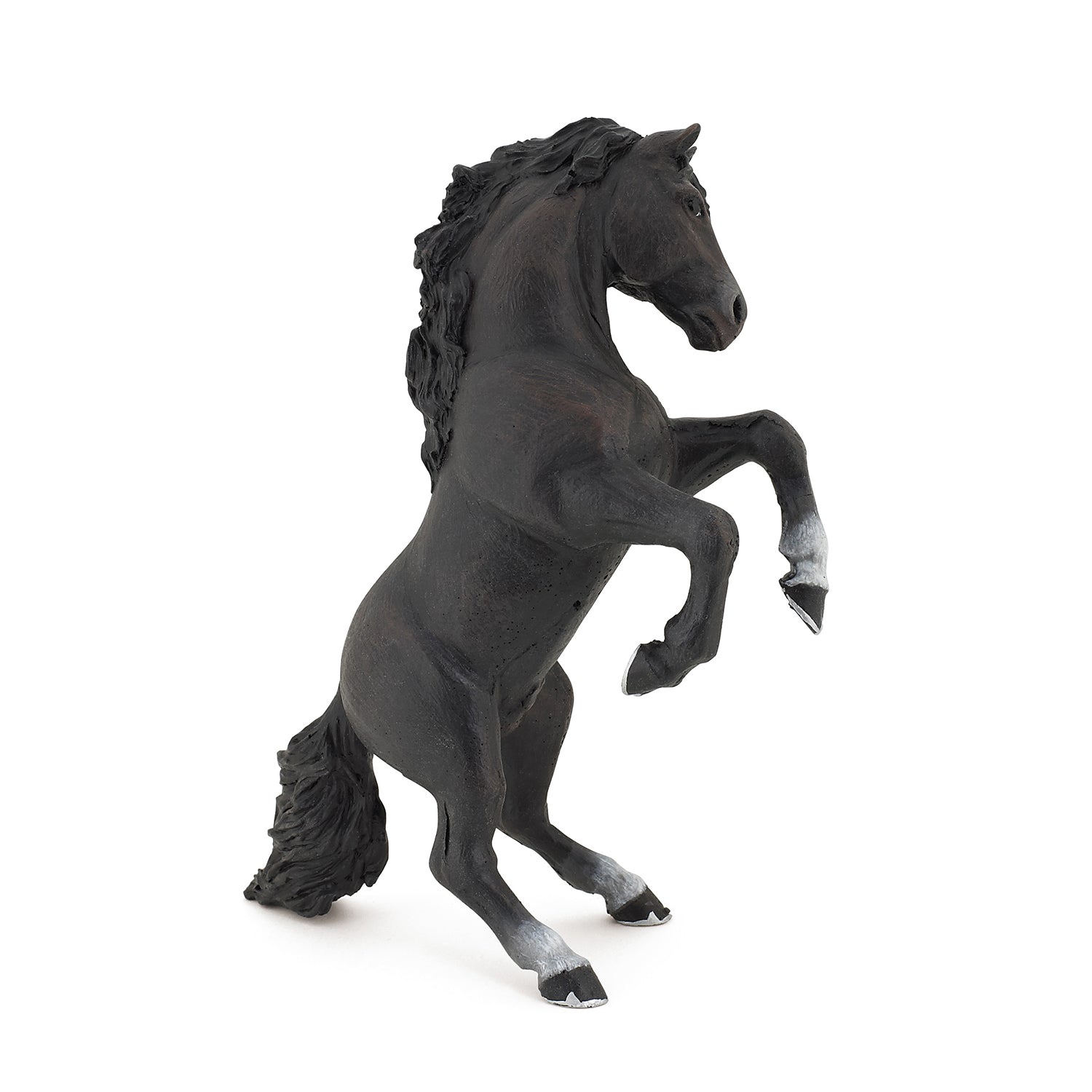 papo-horses-schwarzes-steigendes-pferd-figur image 1