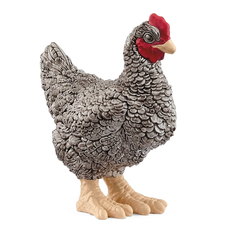 schleich-farm-world-plymouth-rock-henne-huhn-figur-gefiedert image 1