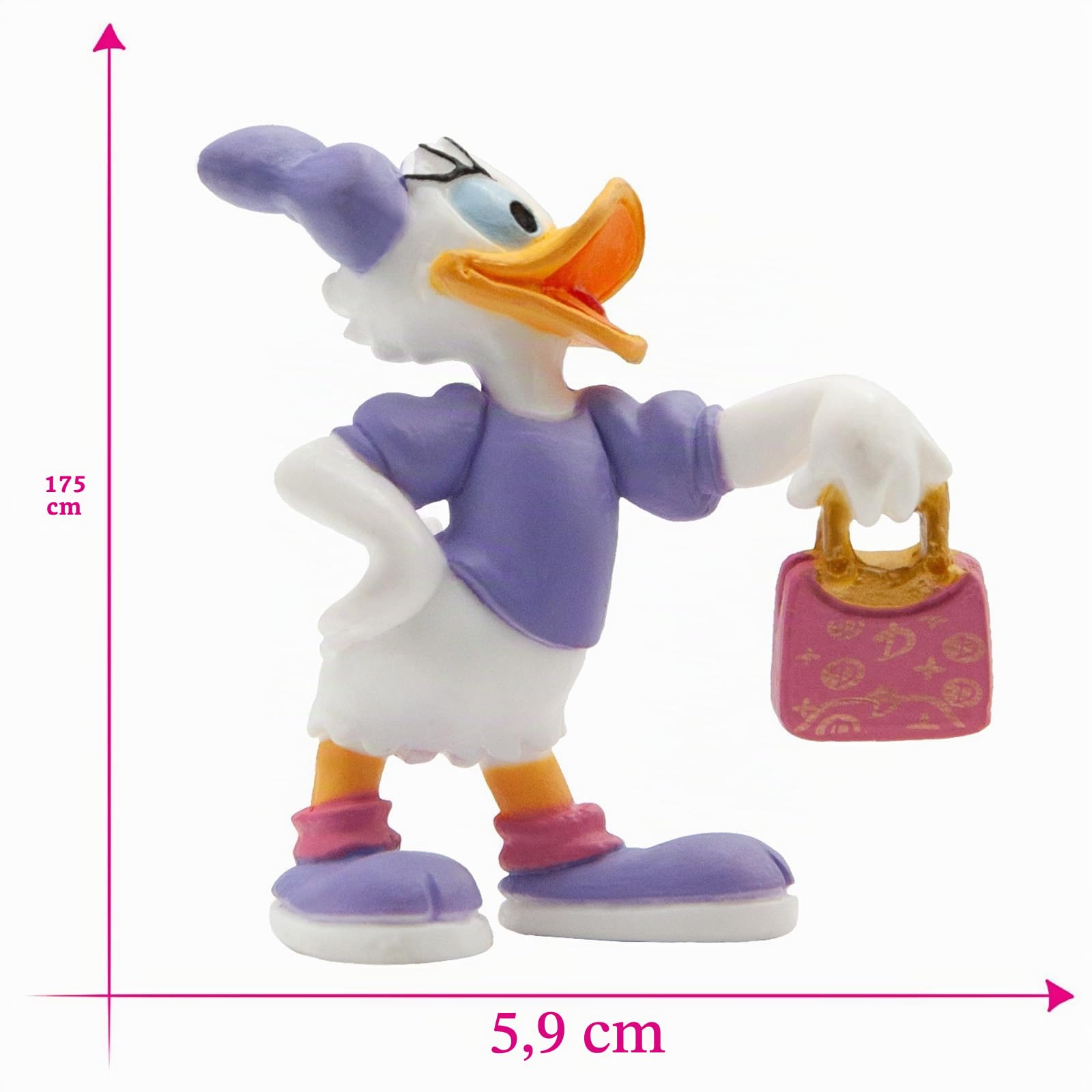 bullyland-disney-15343-daisy-duck-mit-tasche-figur-6-5-cm image 2