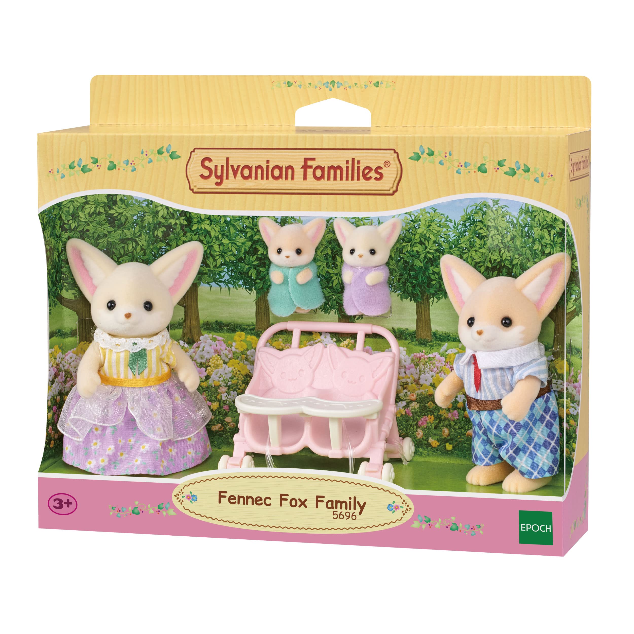 sylvanian-families-5696-w-stenfuchs-familie-figuren-set-mit-wagen image 3