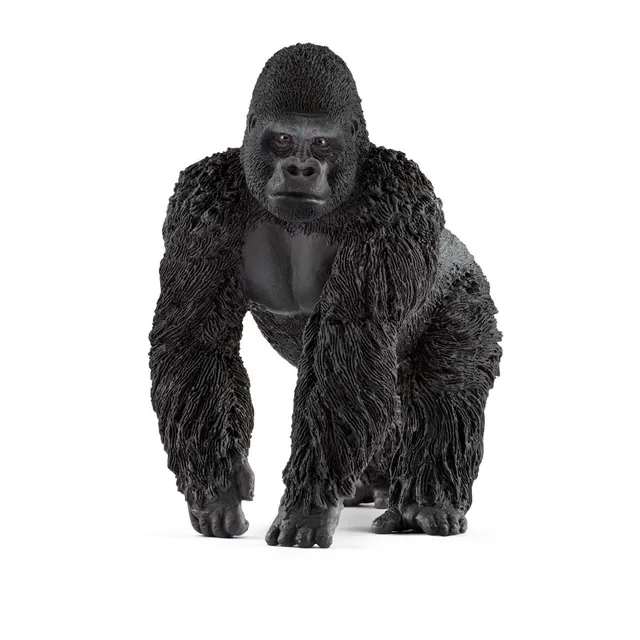 schleich-wild-life-gorilla-m-nnchen-figur-kn-chelg-nger image 1