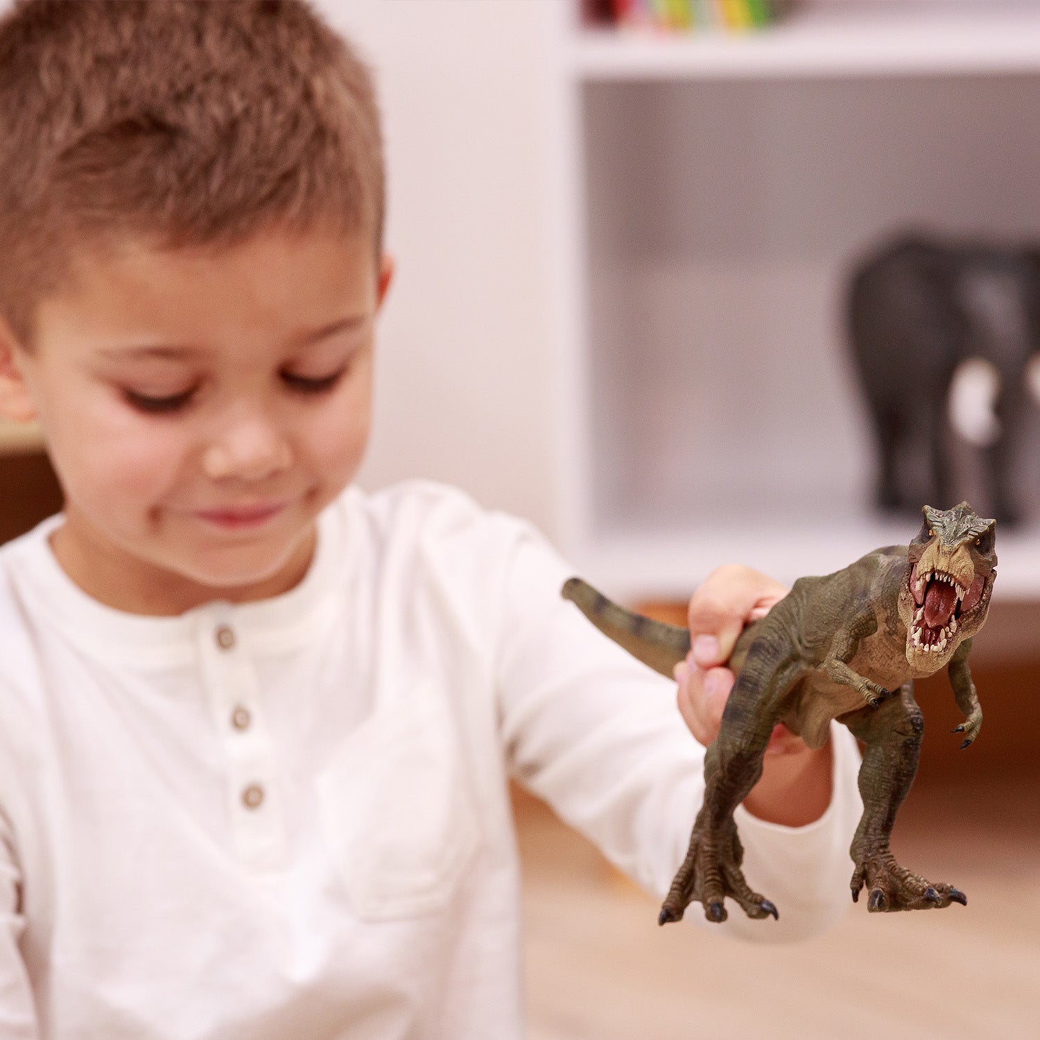 papo-dinosaurs-gr-ne-laufende-t-rex-figur-beweglich image 3