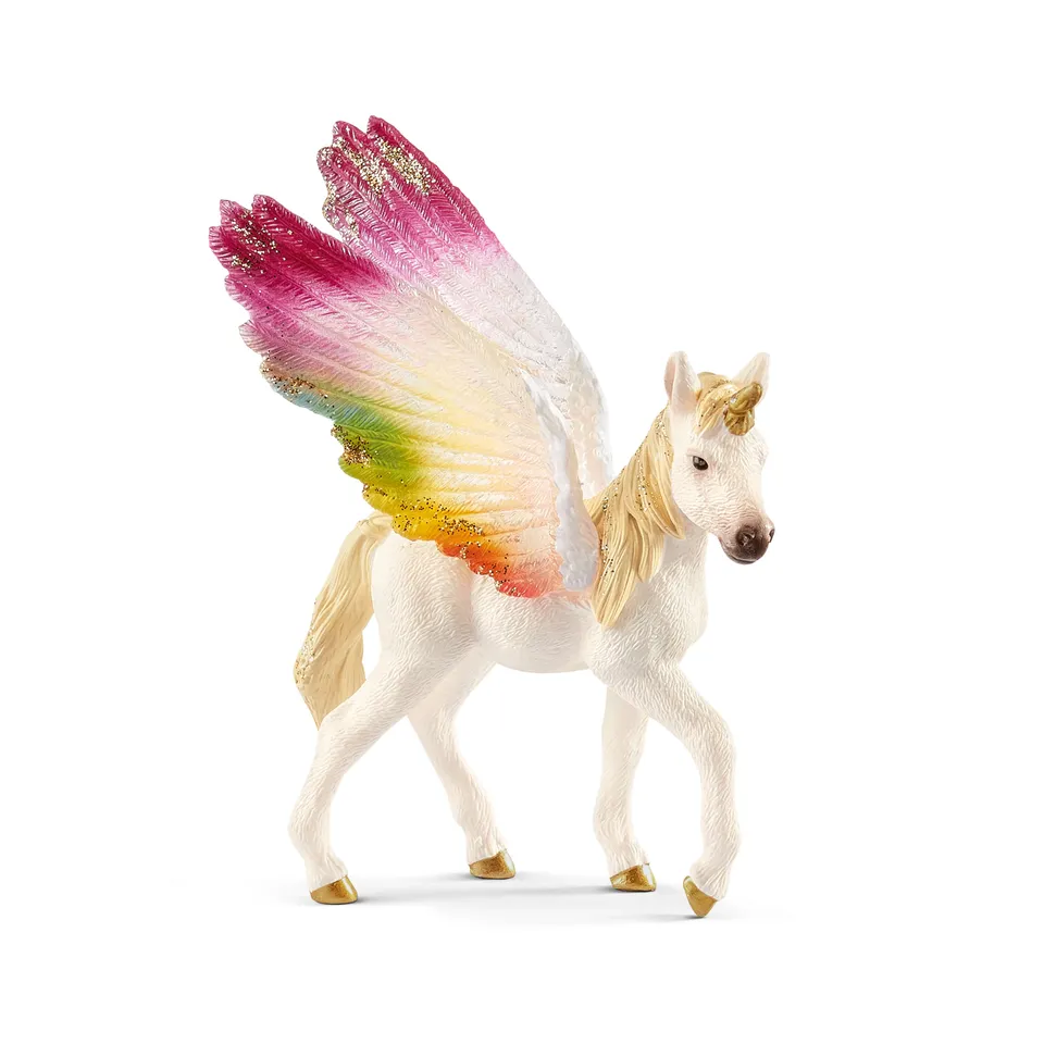 schleich-bayala-regenbogen-einhornfohlen-spielfigur-gefl-gelt image 1