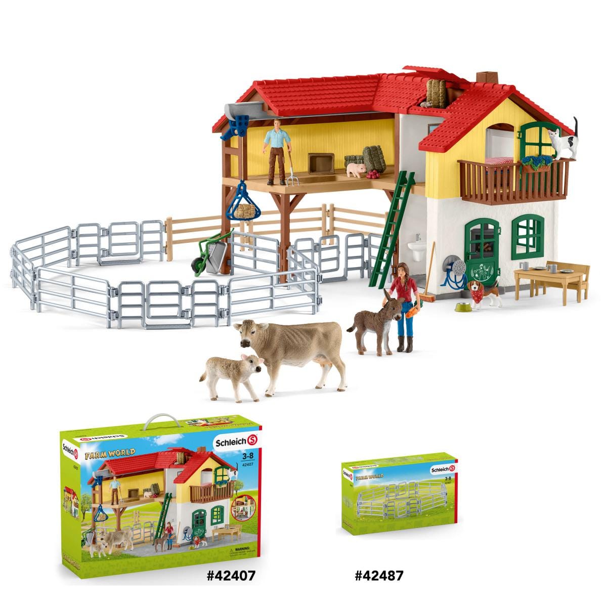 schleich-horse-club-42487-weidezaun-spielset-f-r-weidetiere image 3