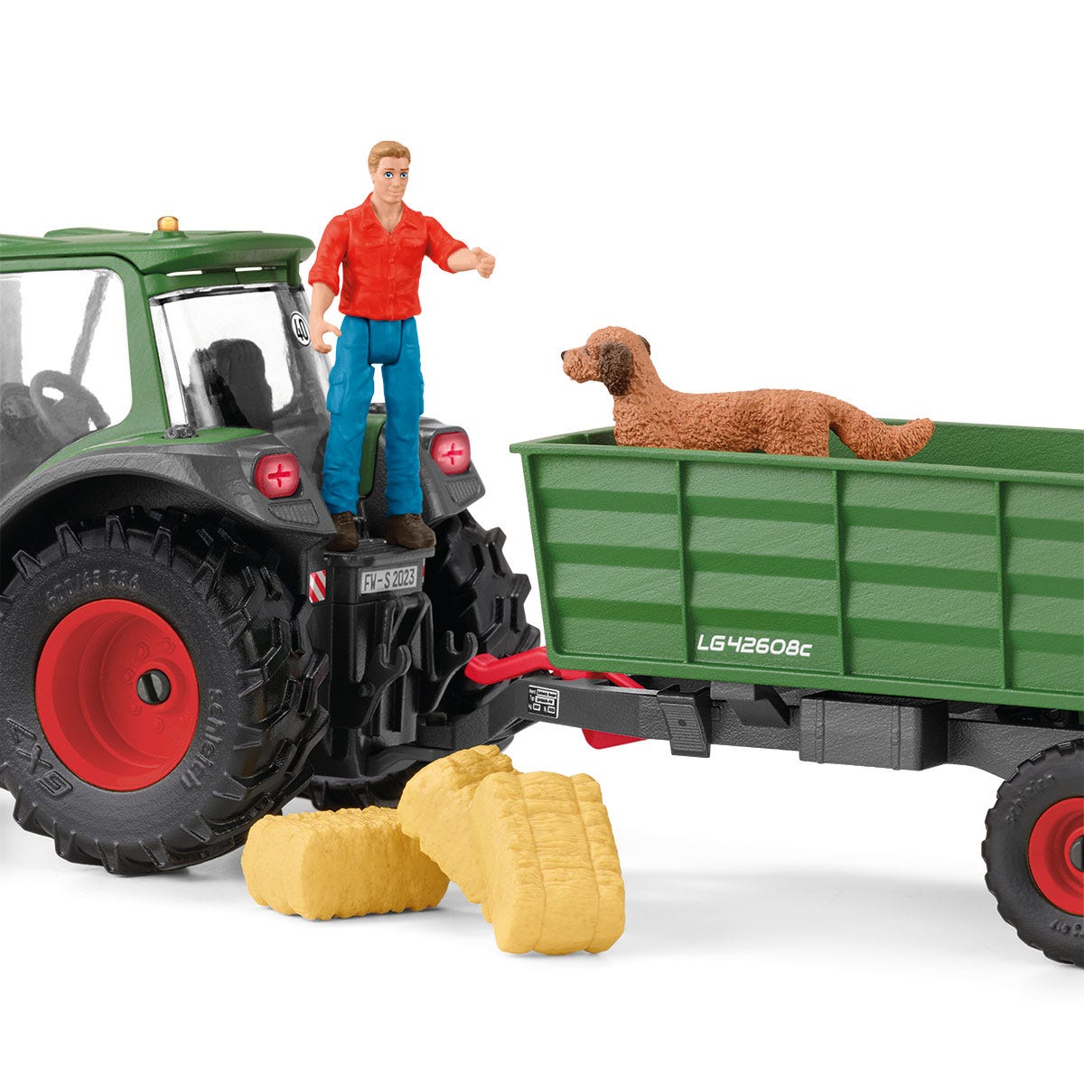 schleich-farm-world-traktor-mit-anh-nger-spielfahrzeug-42608 image 4