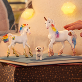 schleich-bayala-magisches-set-einhornfigur-mit-fohlen-und-fl-gelhund image 2