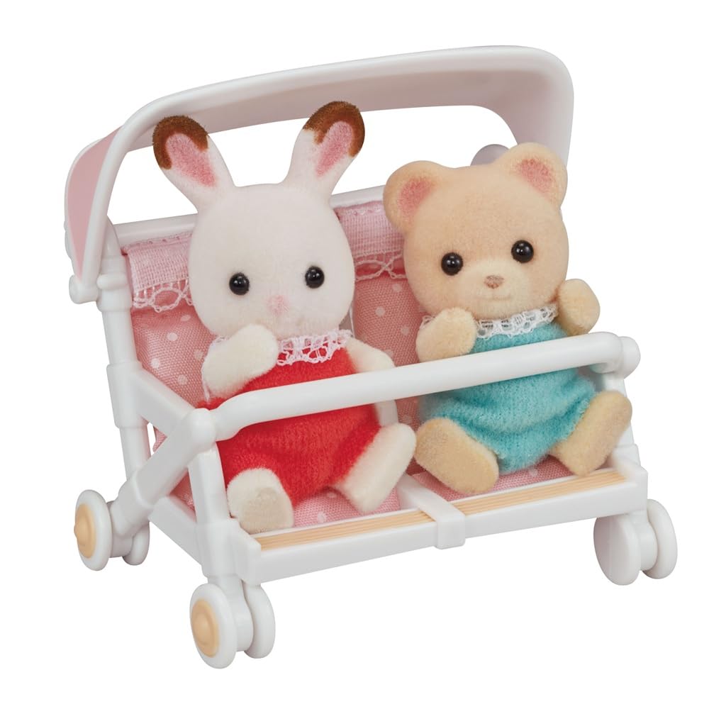 sylvanian-families-baby-4533-zwillingskinderwagen-puppen-zubeh-r image 3