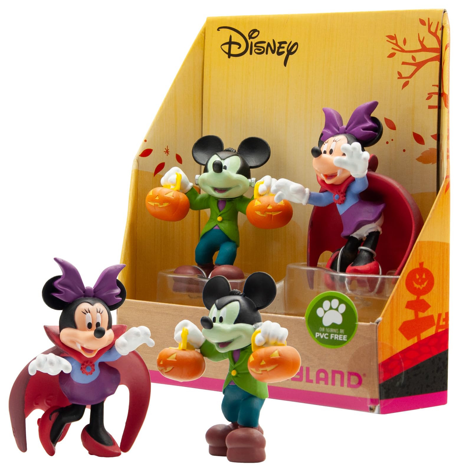 bullyland-disney-15082-mickey-minnie-halloween-spielfiguren-2er-set image 1