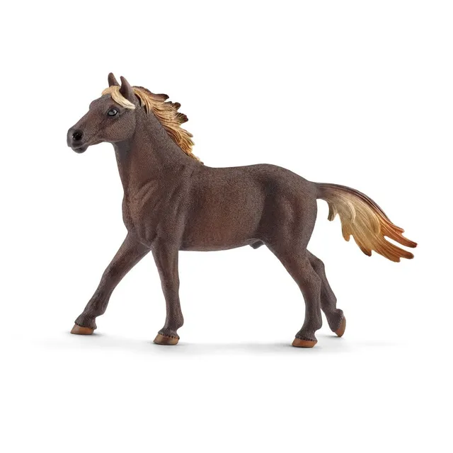 schleich-horse-club-13805-mustang-hengst-pferd-figur-braun image 1