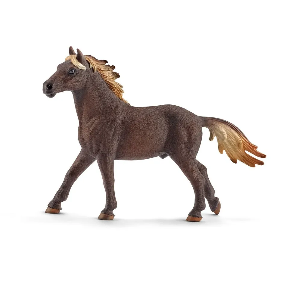 schleich-horse-club-13805-mustang-hengst-pferd-figur-braun image 1