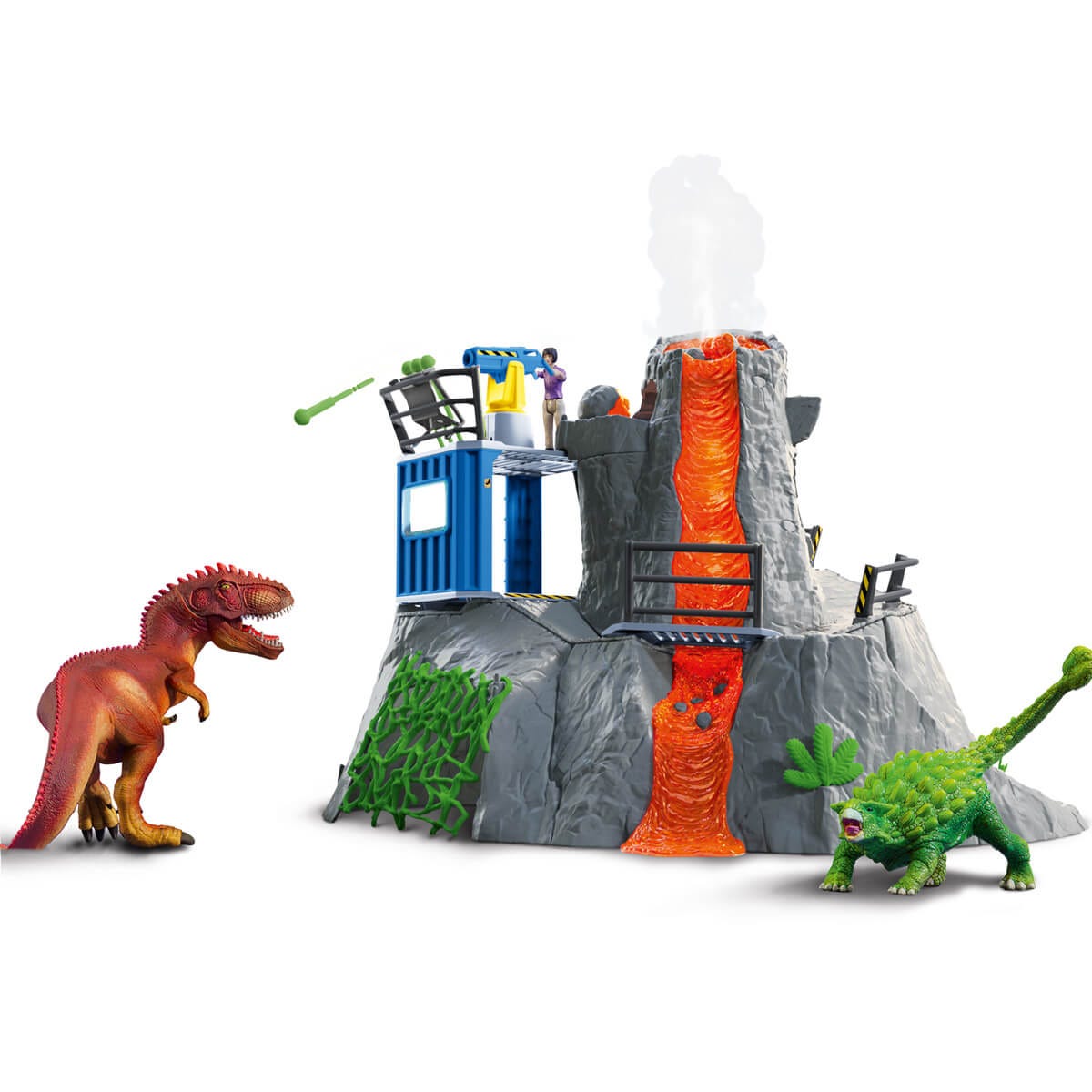 schleich-dinosaurs-42564-gro-e-vulkan-expedition-spielset-led image 3