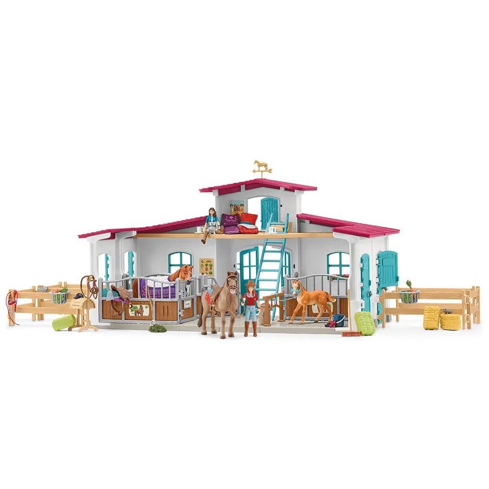 schleich-horse-club-reiterhof-42567-spielset-mit-pferden image 1