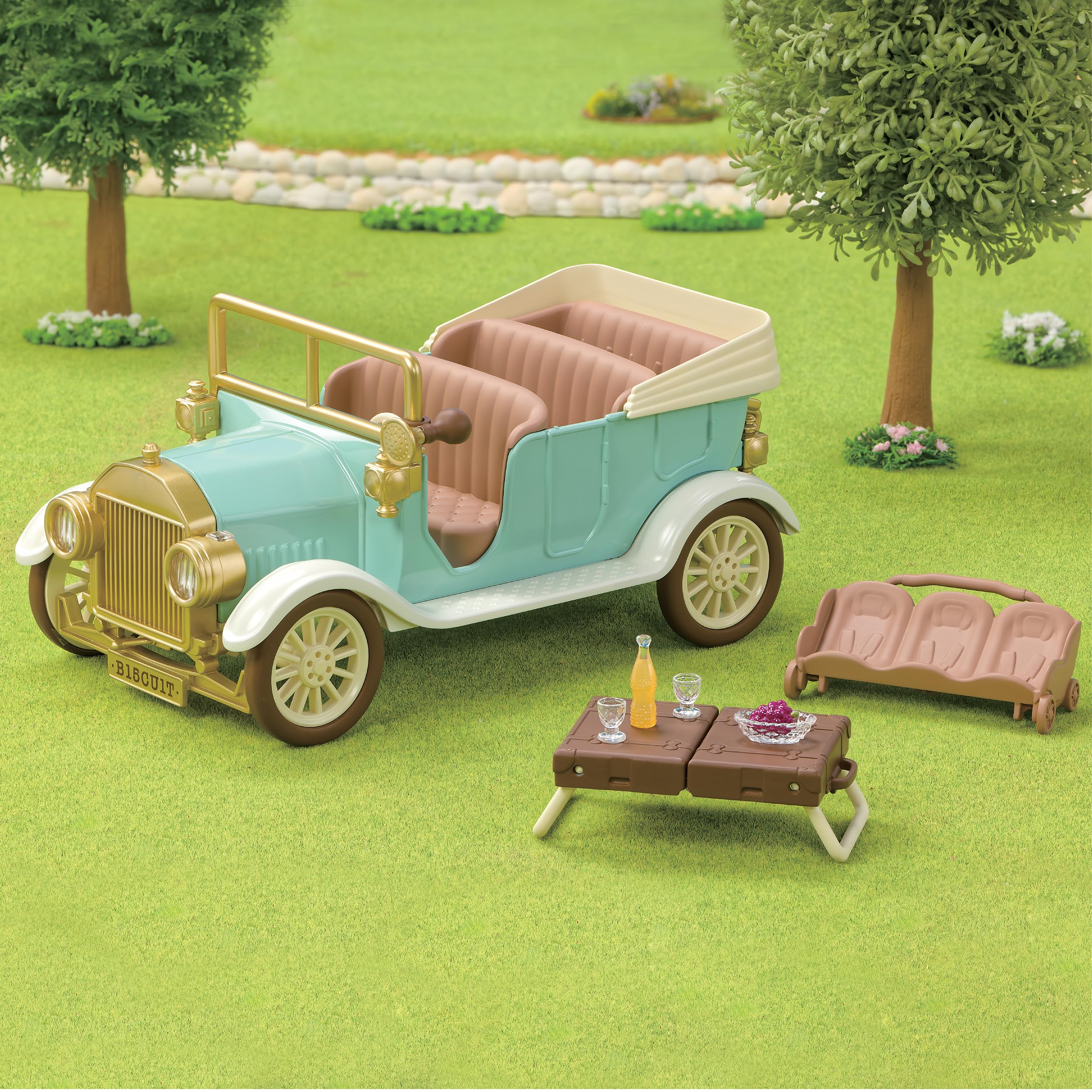 sylvanian-families-5868-familien-oldtimer-spielzeugauto-mit-zubeh-r image 4