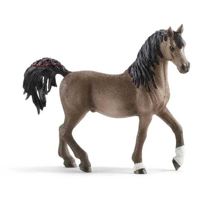 schleich-horse-club-araber-hengst-13907-pferdefigur-braun image 1
