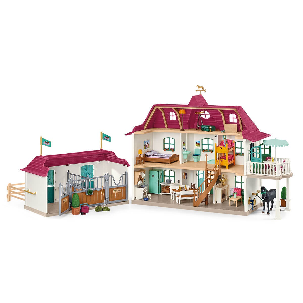 schleich-horse-club-lakeside-pferdehof-42551-spielset-mit-pferden image 5