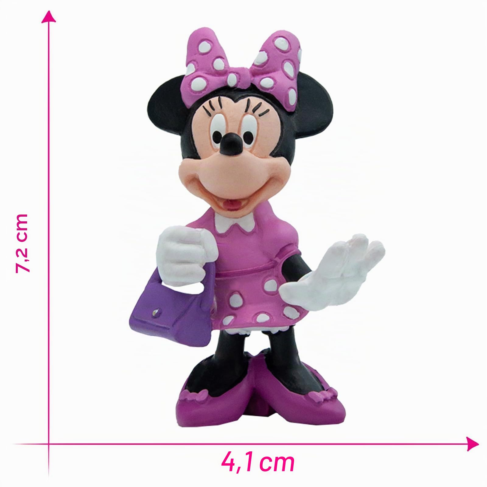 bullyland-disney-minnie-mouse-spielfigur-mit-tasche-7-2-cm image 2