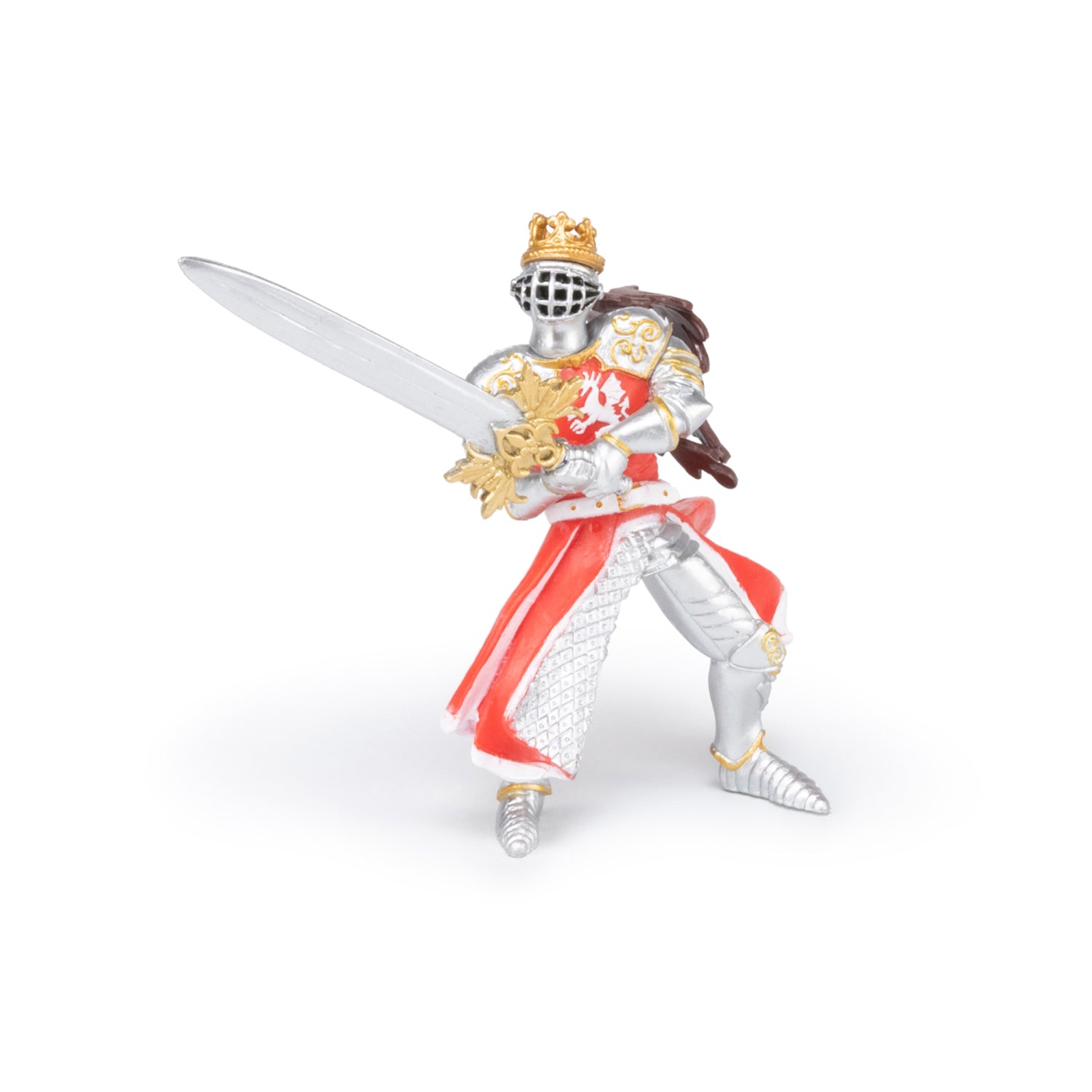 papo-medieval-drachenk-nig-spielfigur-mit-schwert-und-pferd image 2