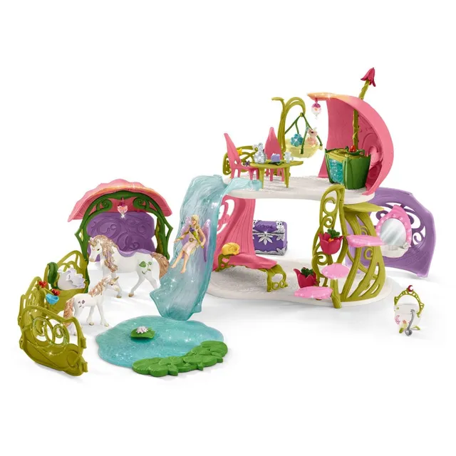 schleich-bayala-bl-tenhaus-einh-rner-see-stall-glitzer image 1