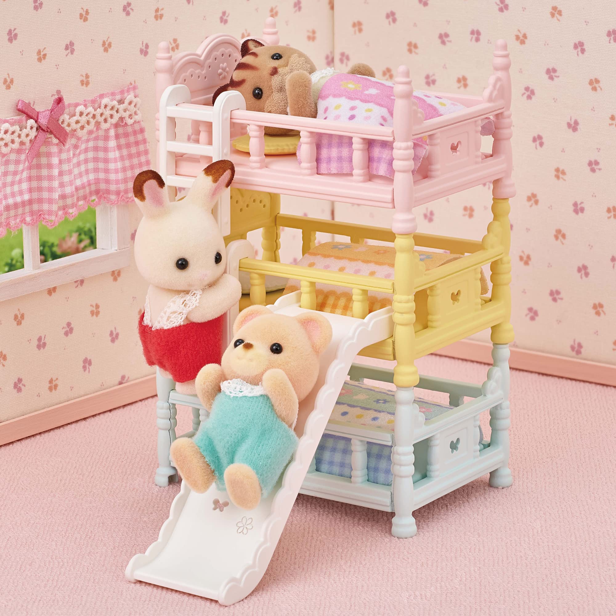 sylvanian-families-baby-5741-babyhochbett-puppenhaus-3-betten image 3
