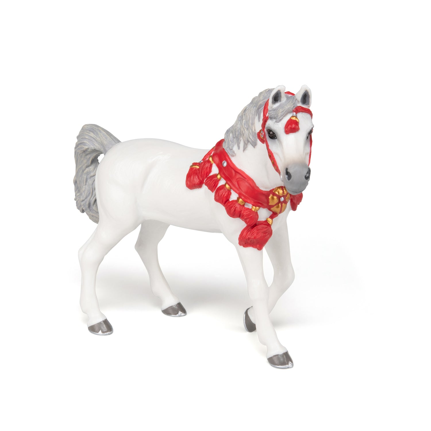 papo-araber-pferdefigur-wei-paradekleid-sammler image 2