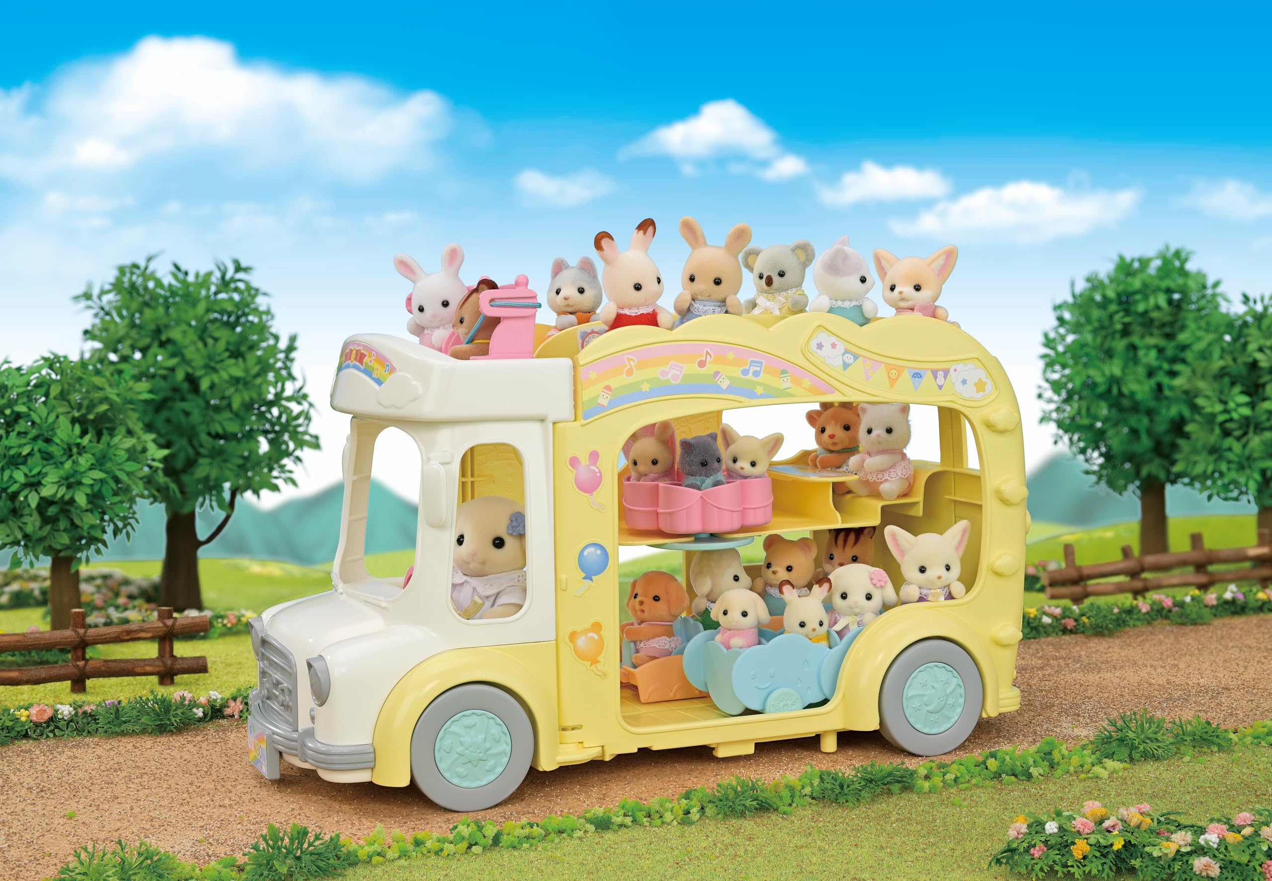 sylvanian-families-school-5744-bus-regenbogen-spielset image 3