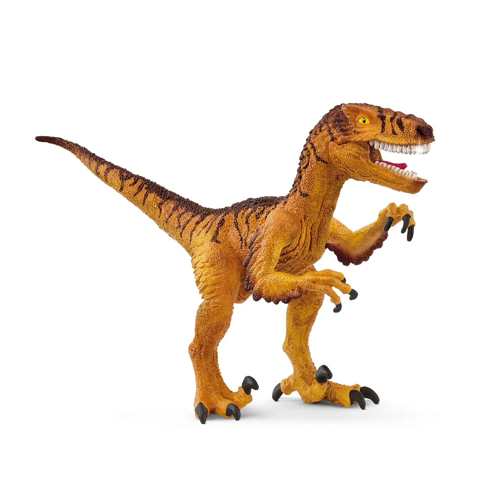 schleich-dinosaurs-velociraptor-15045-dinosaurier-figur-beweglicher-kiefer image 1