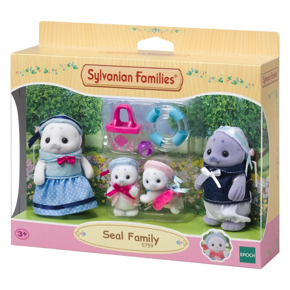 sylvanian-families-seaside-robben-familie-5759-figuren-4er-set image 1