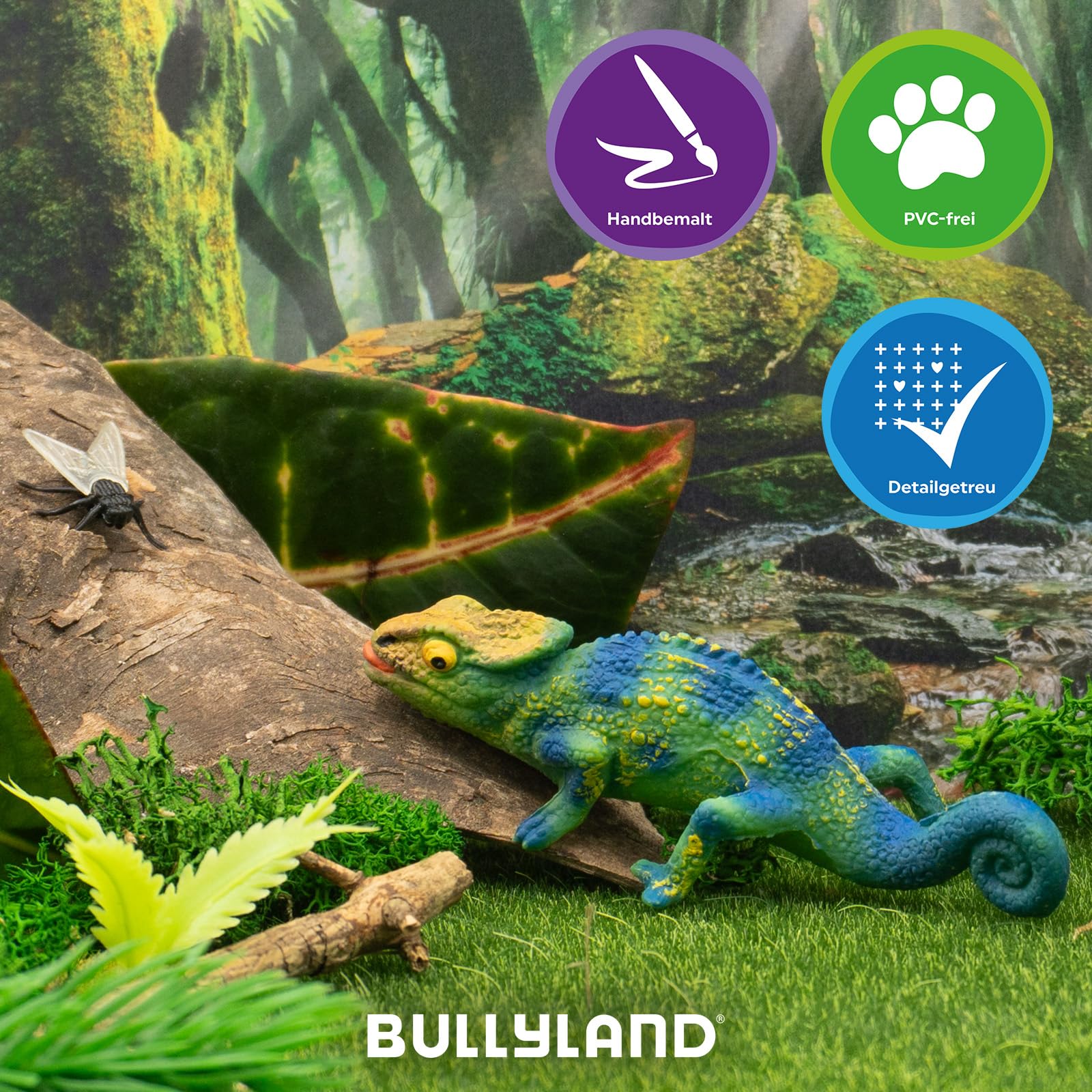 bullyland-crawlers-cham-leon-68498-spielfigur-10-6-cm-handbemalt image 5