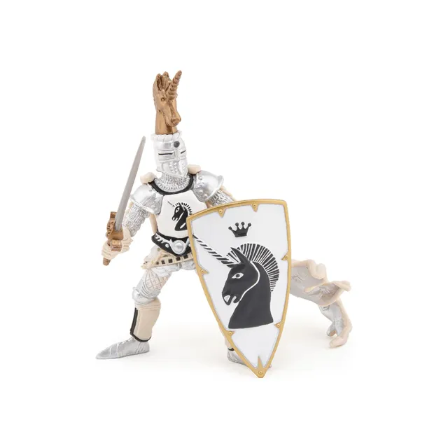papo-medieval-einhorn-wappen-waffenmeister-figur image 1