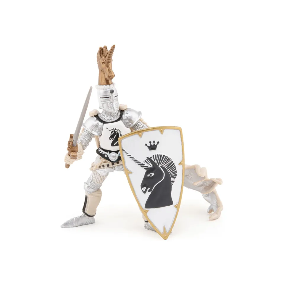 papo-medieval-einhorn-wappen-waffenmeister-figur image 1