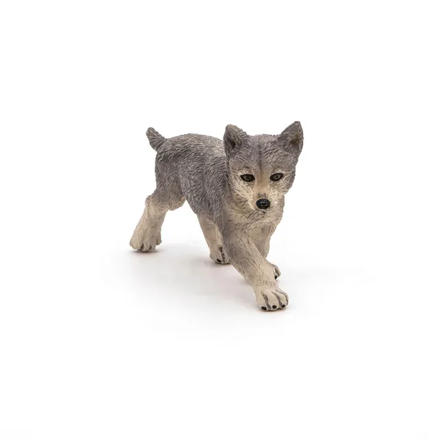 papo-wildlife-wolfsjunges-grau-wildtierfigur image 1