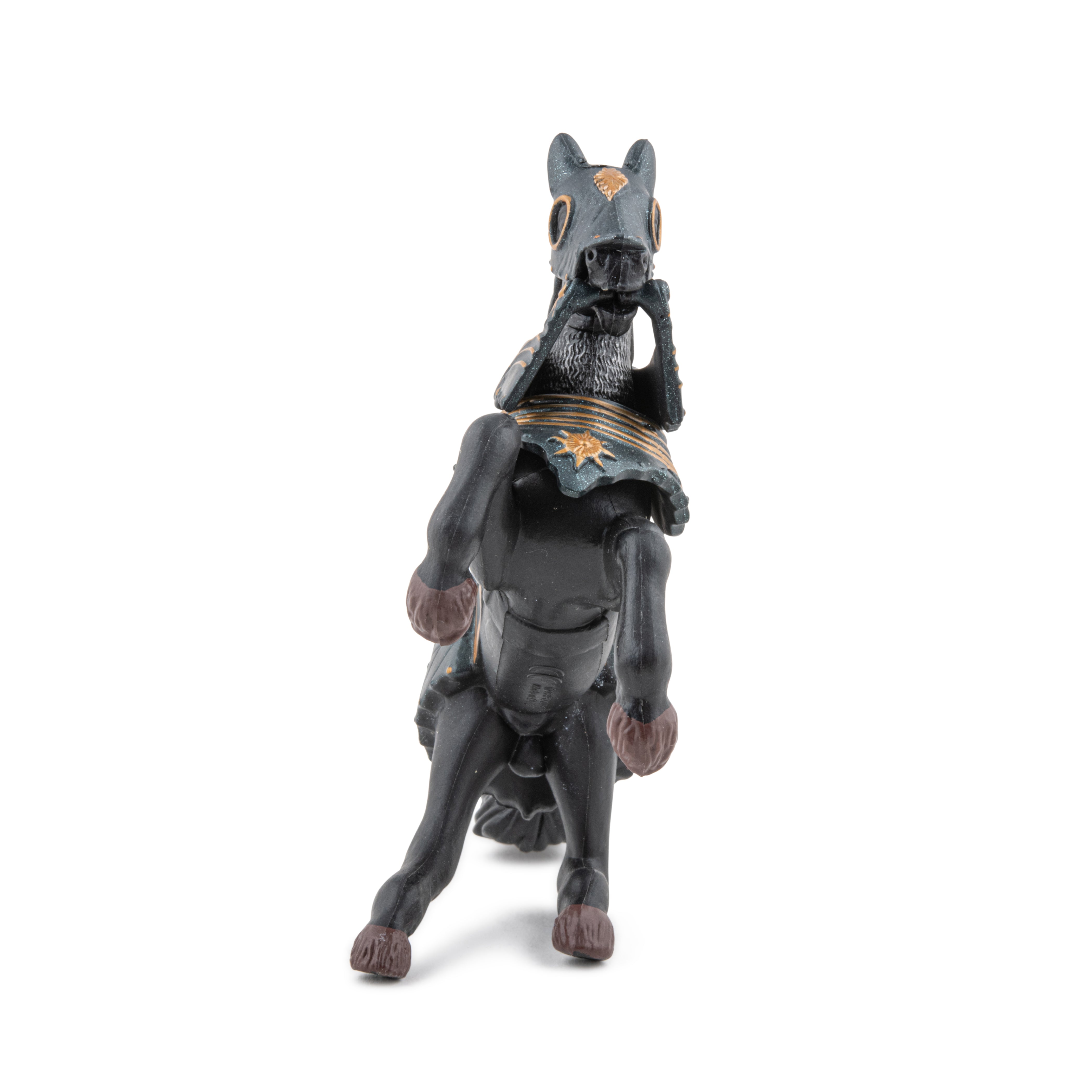 papo-medieval-schwarzes-panzerpferd-ritterpferd image 3