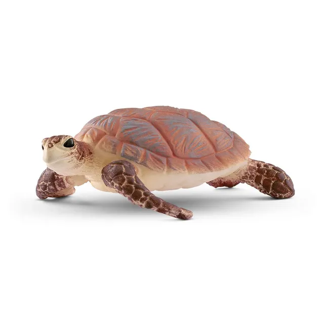 schleich-wild-life-echte-karettschildkr-te-tierfigur image 1
