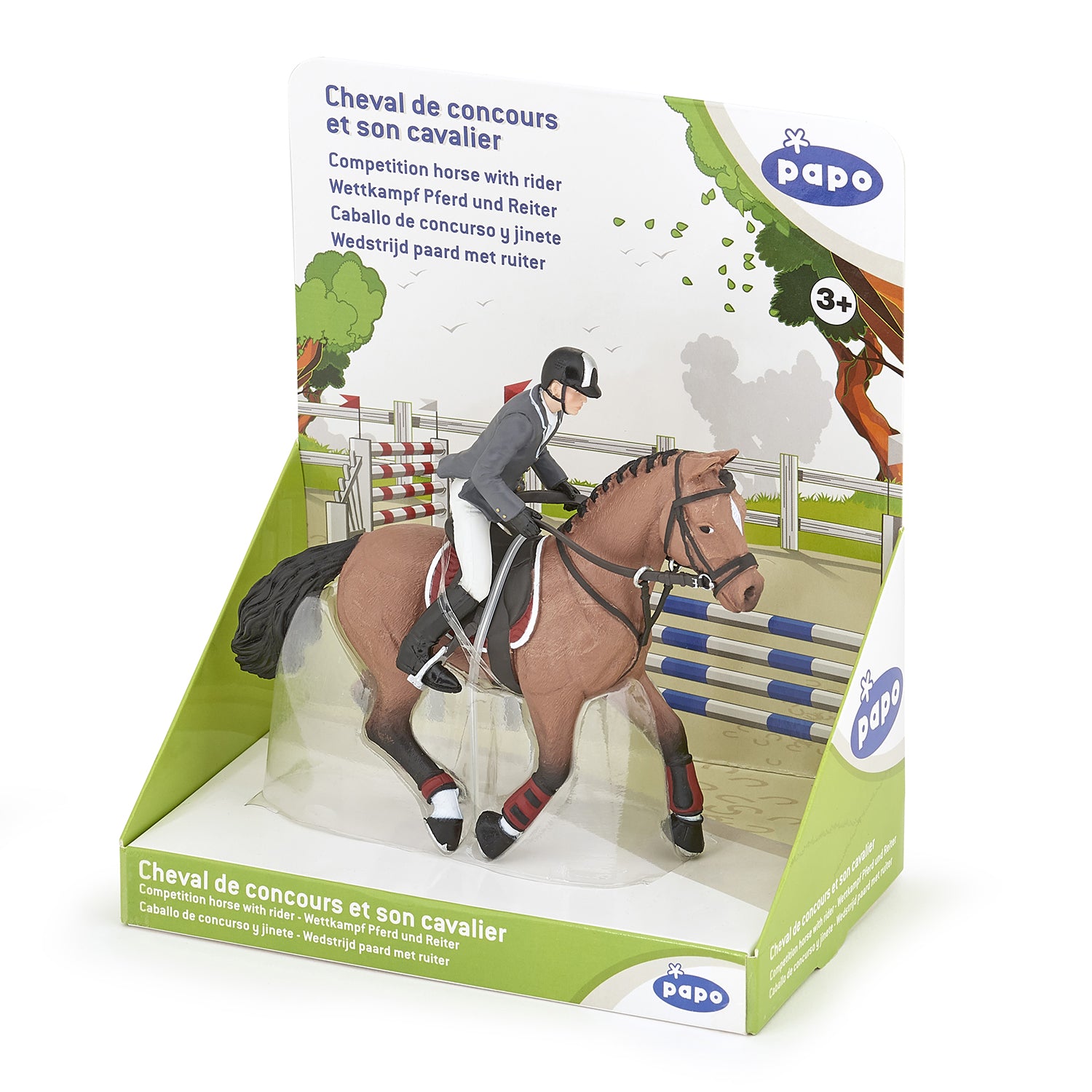 papo-horses-turnierpferd-mit-reiter-springset image 2