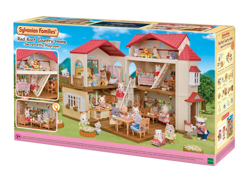 sylvanian-families-5716-stadthaus-puppenhaus-mit-dachzimmer-licht image 1