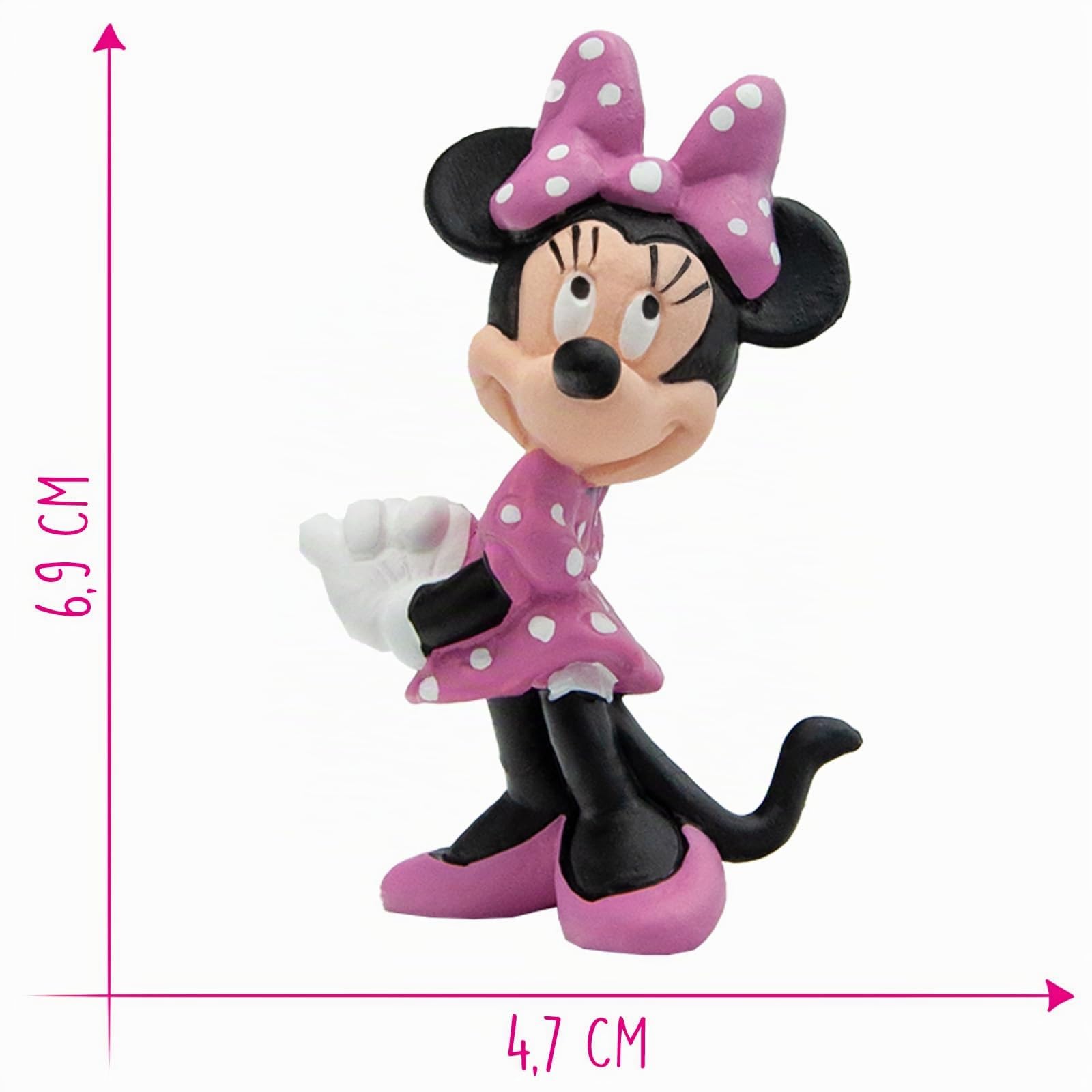 bullyland-disney-15349-minnie-mouse-spielfigur-6-9-cm-schwarz-wei image 2