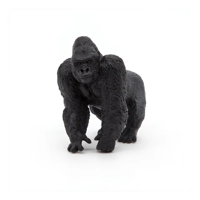 papo-wildlife-gorilla-figur-silberr-cken image 1