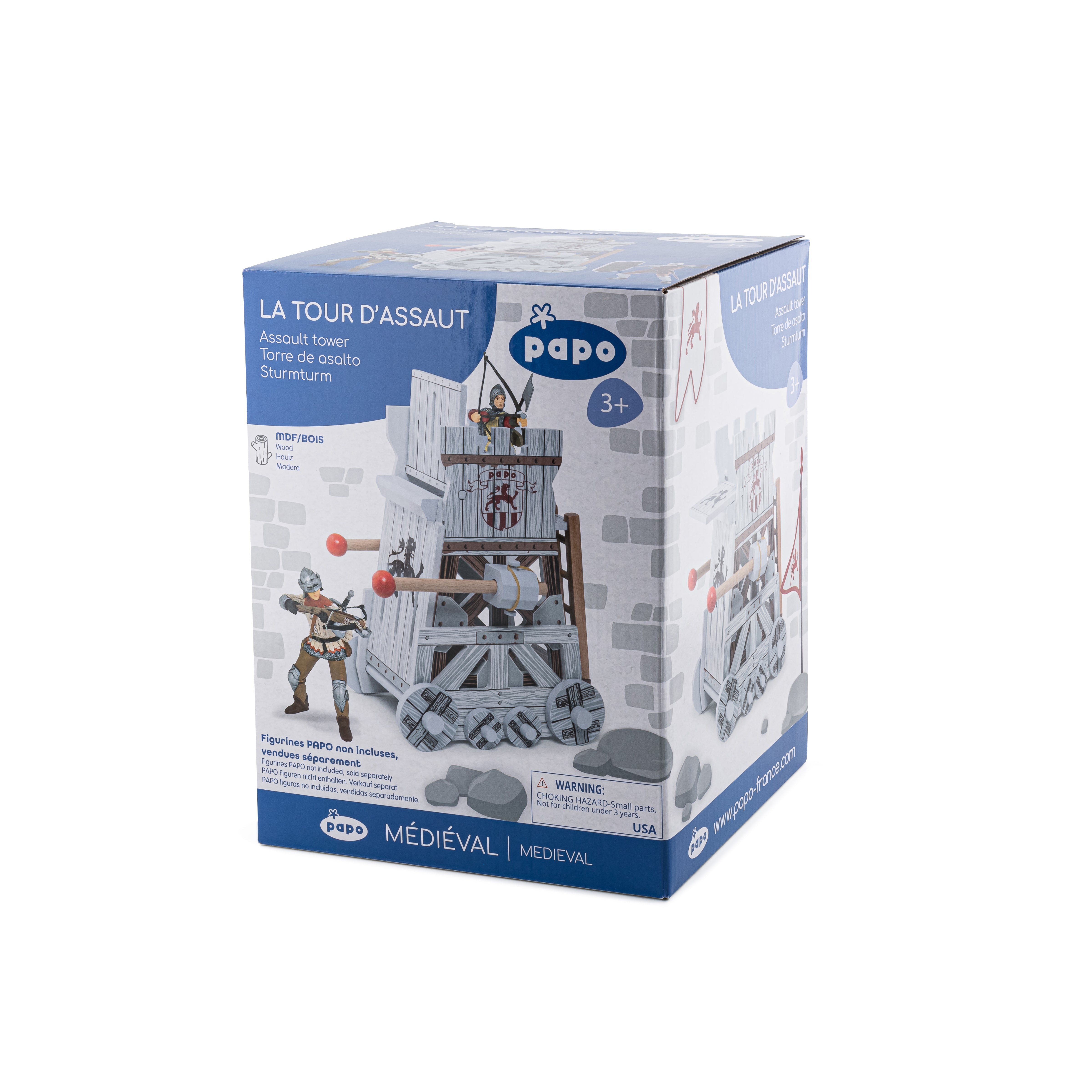 papo-medieval-angriffsturm-spielset-mit-rammbock image 8