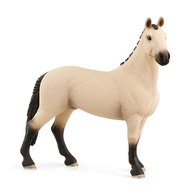 schleich-horse-club-hannoveraner-wallach-falbe-pferdefigur image 1
