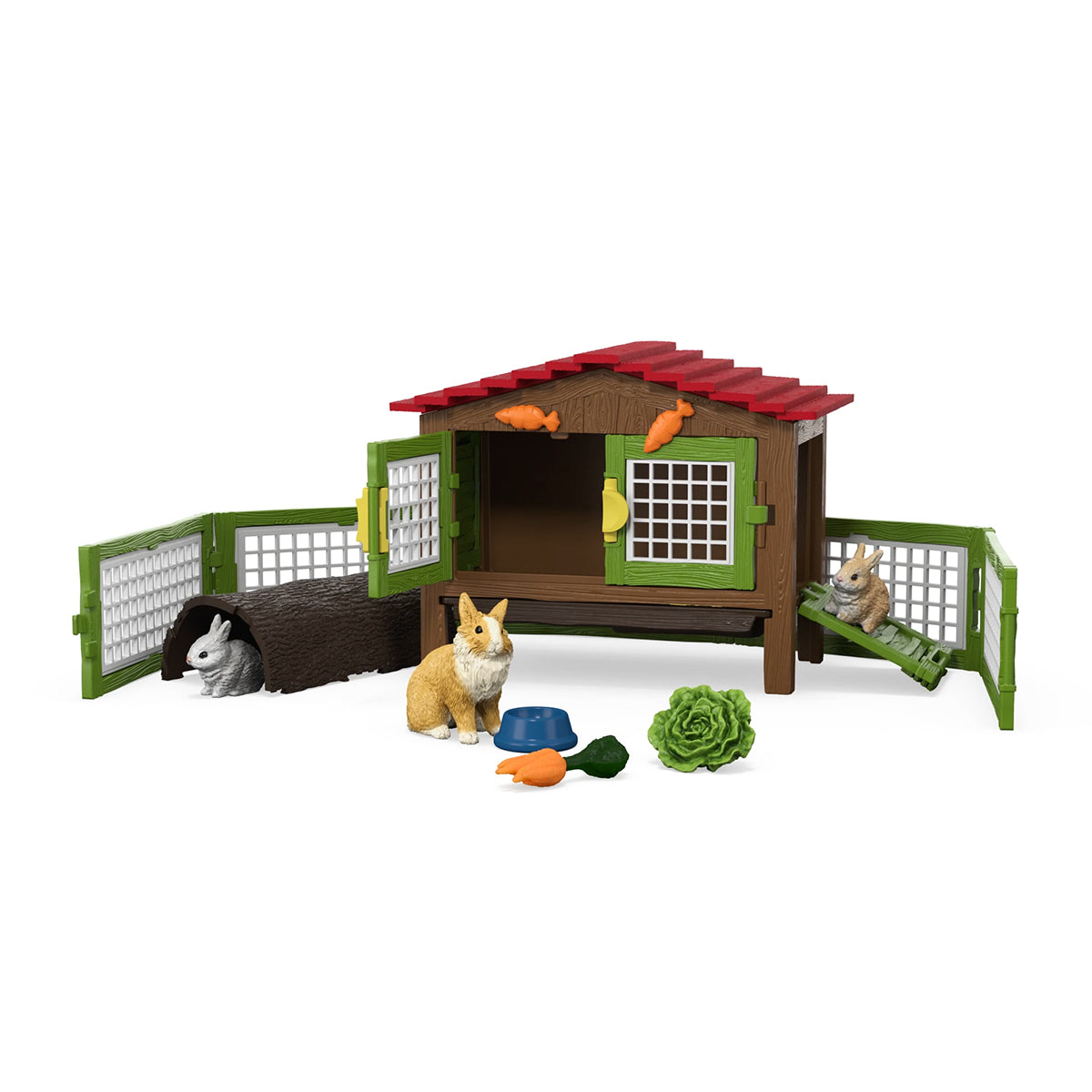 schleich-farm-world-kaninchenstall-spielfiguren-set-42728 image 4