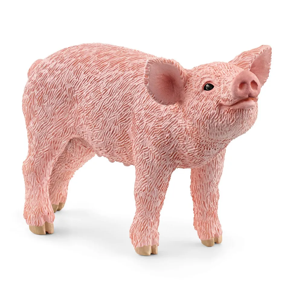 schleich-farm-world-13934-ferkel-tierfigur-rosa-schwein image 1