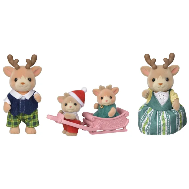 sylvanian-families-village-5692-rentier-familie-mit-schlitten image 1