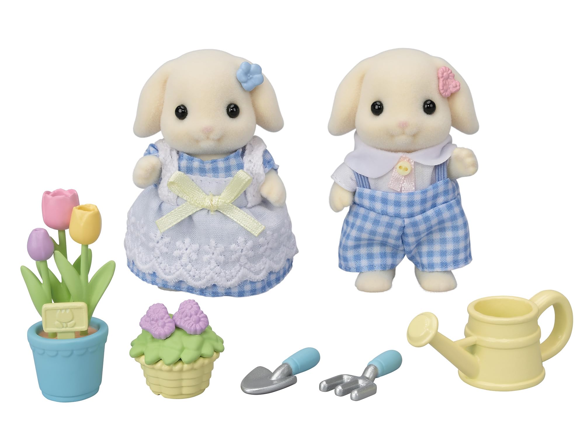 sylvanian-families-blooming-5736-blumen-garten-spielset-kaninchen image 1