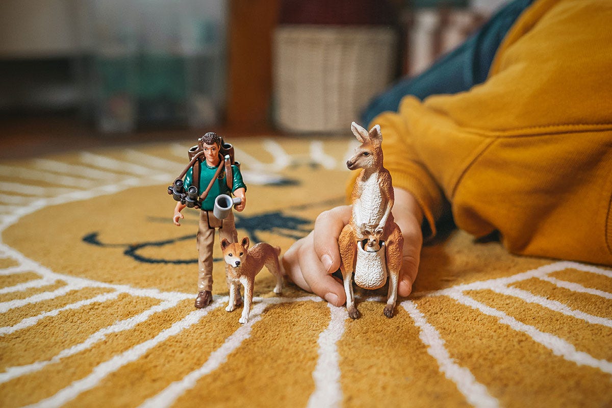schleich-wild-life-outback-abenteuer-tierfiguren-set-k-nguru image 2