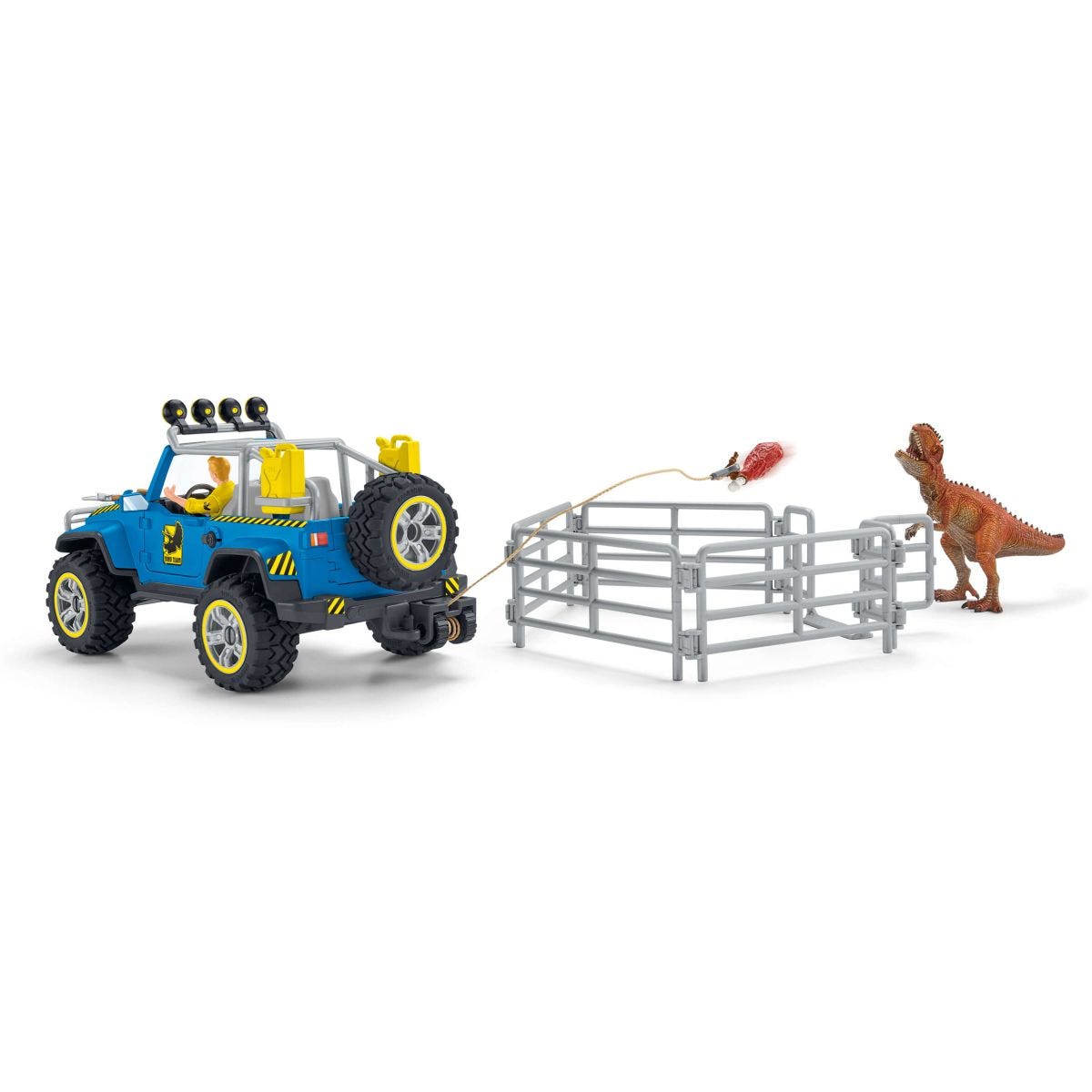 schleich-dinosaurs-41464-gel-ndewagen-dino-au-enposten-spielset image 5